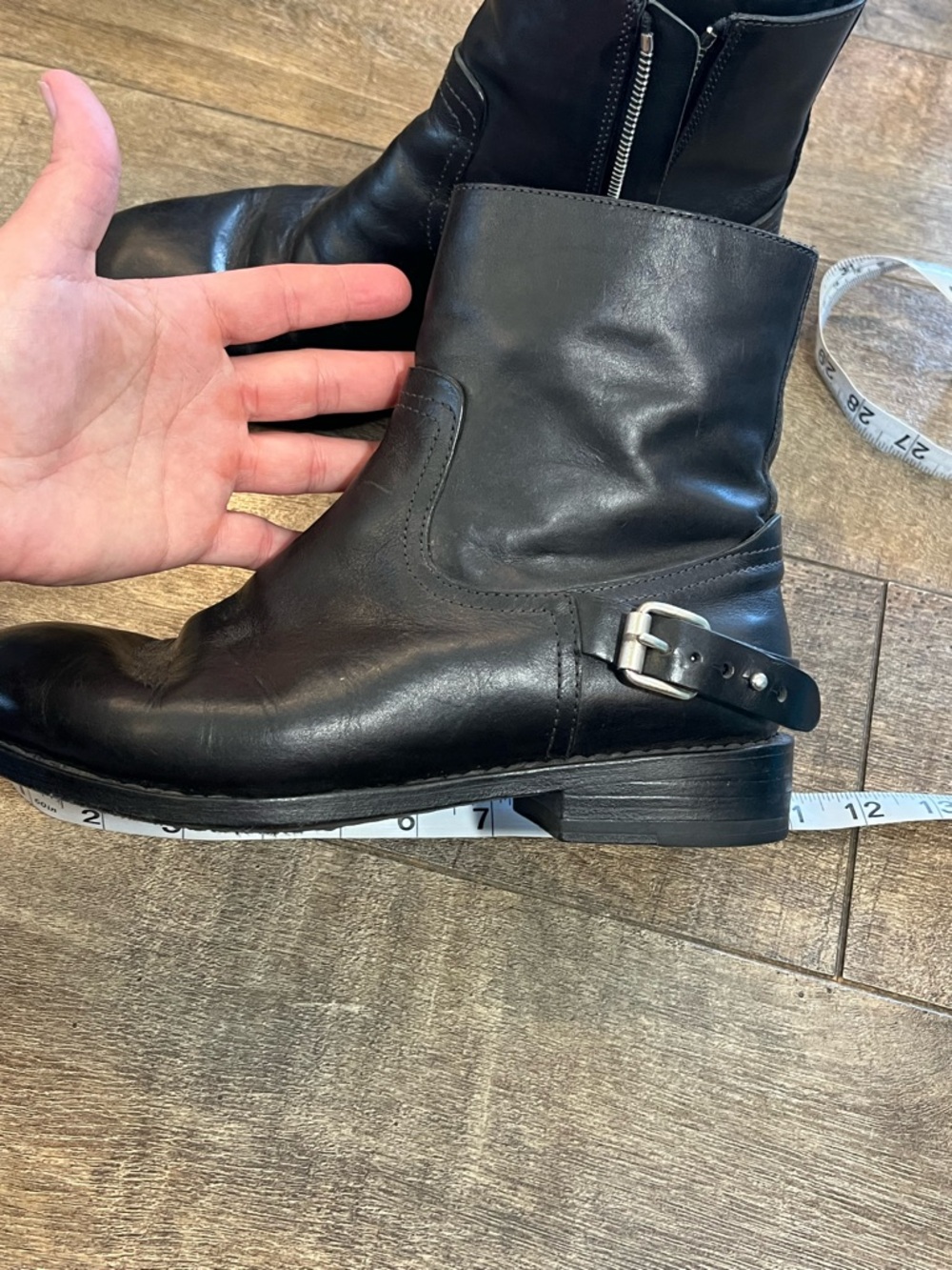 Rag & Bone Oliver leather moto boots retails $595 - Picture 9 of 10